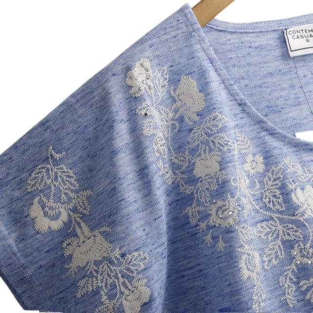 Casuals Floral Embroidered Blouse