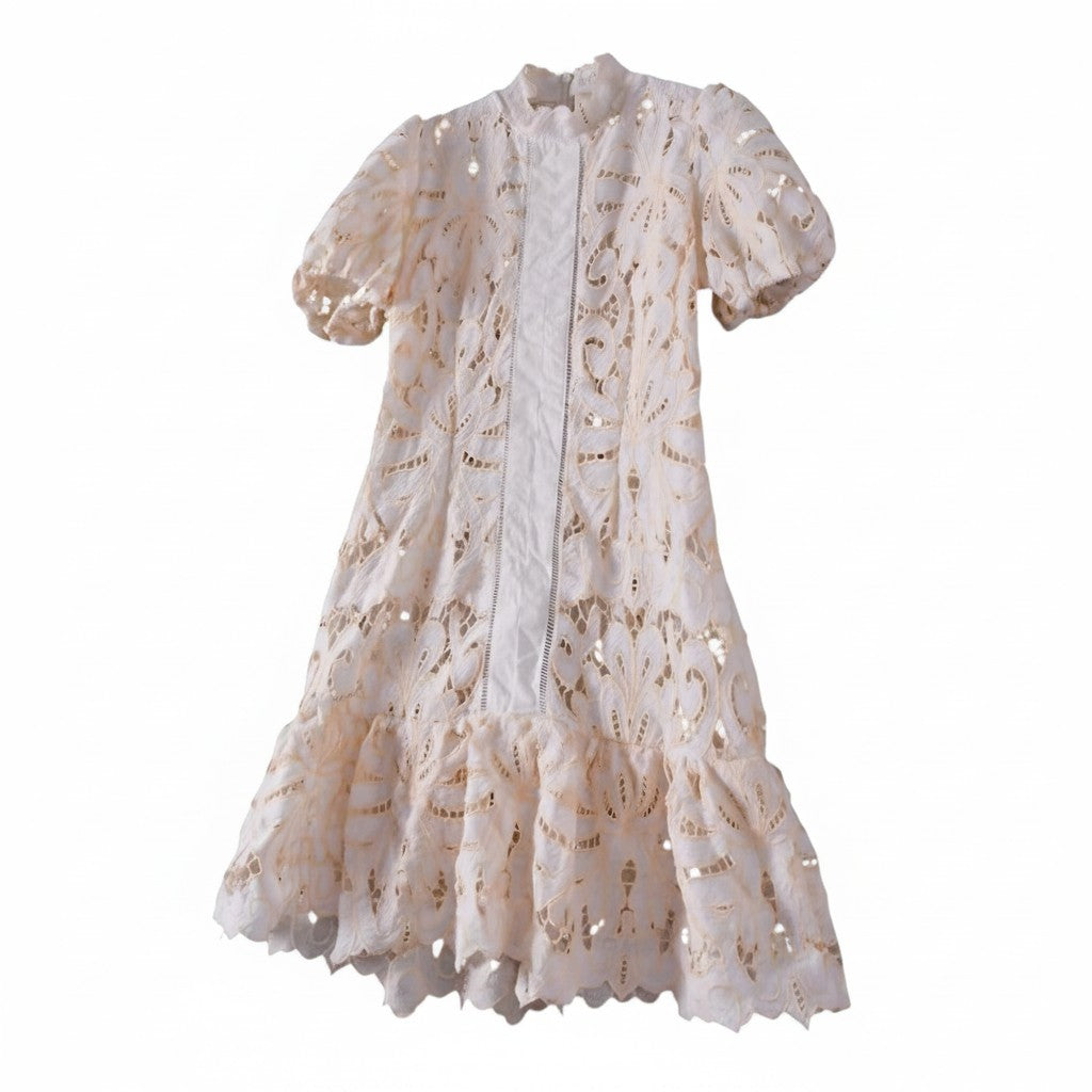 Puff Sleeve Lace Dress