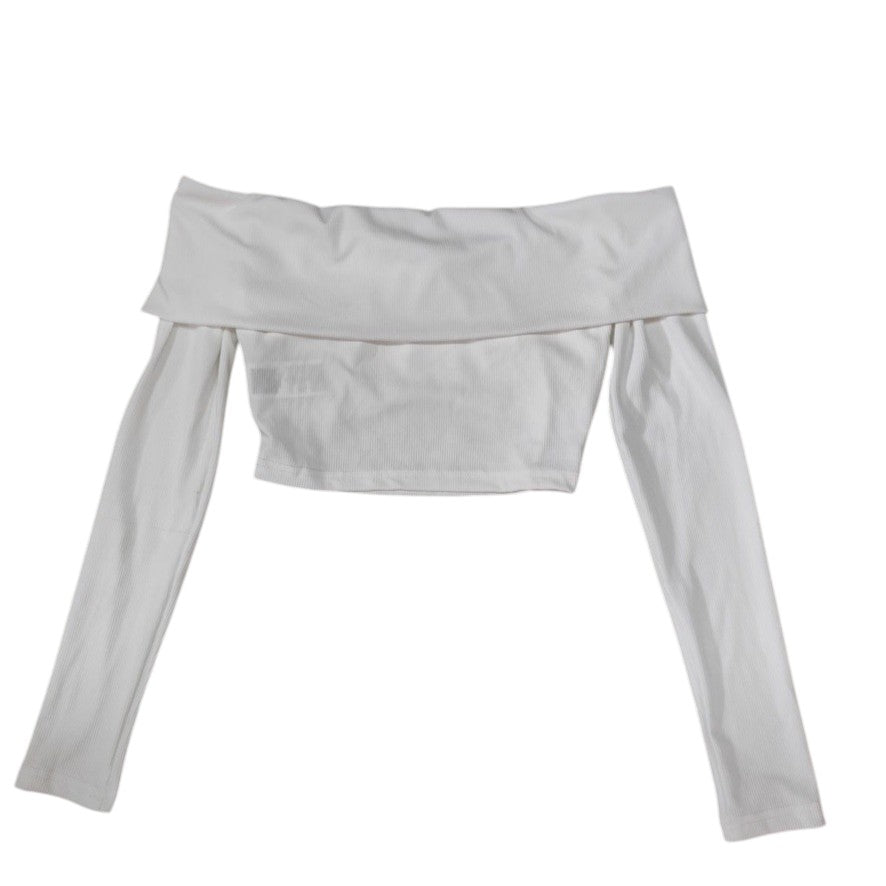 Shein Off-shouder Long Sleeve Top