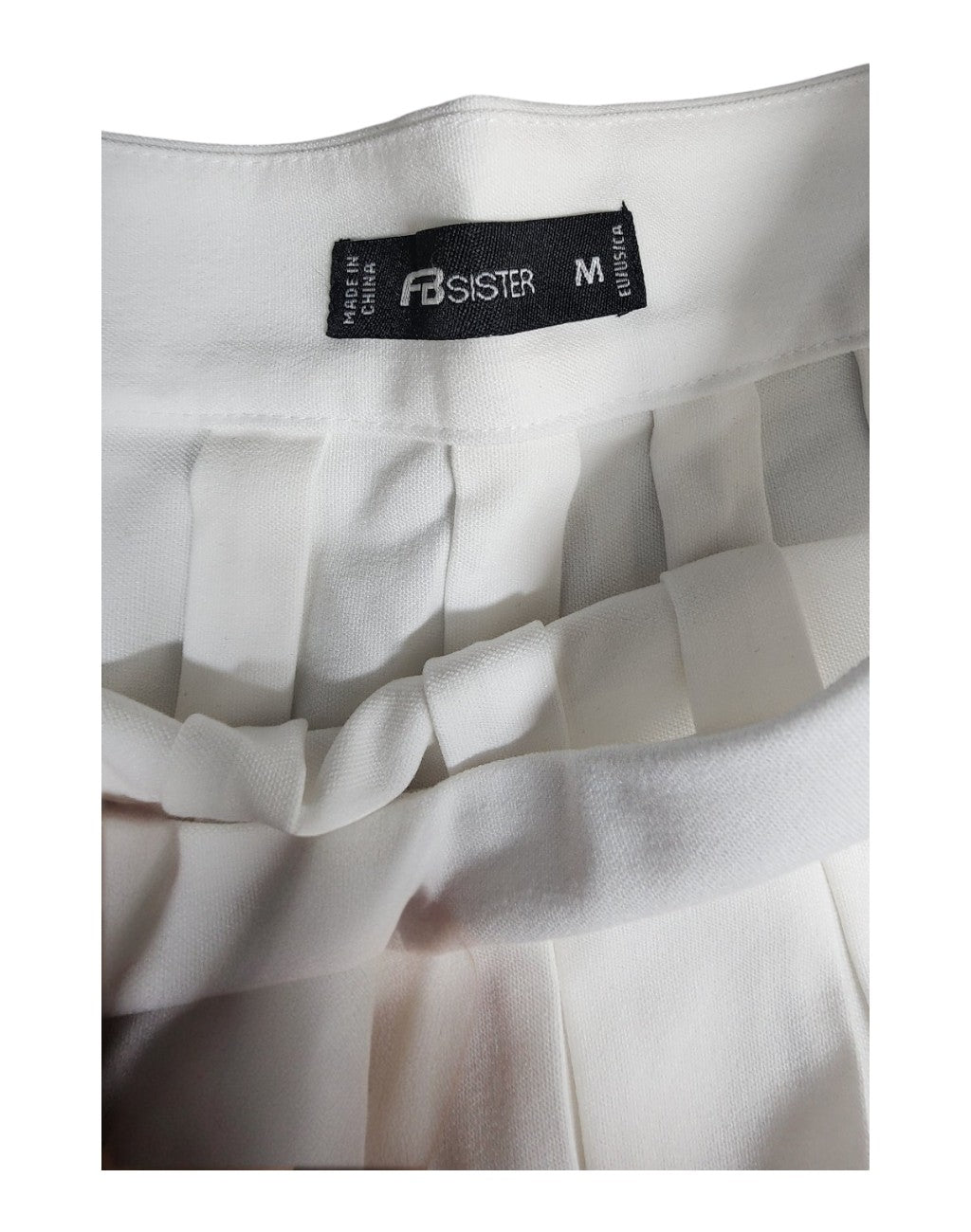 FB SISTER White Pleated Skirt