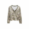 Hollister Camo Lace-Up Cropped Sweatshirt
