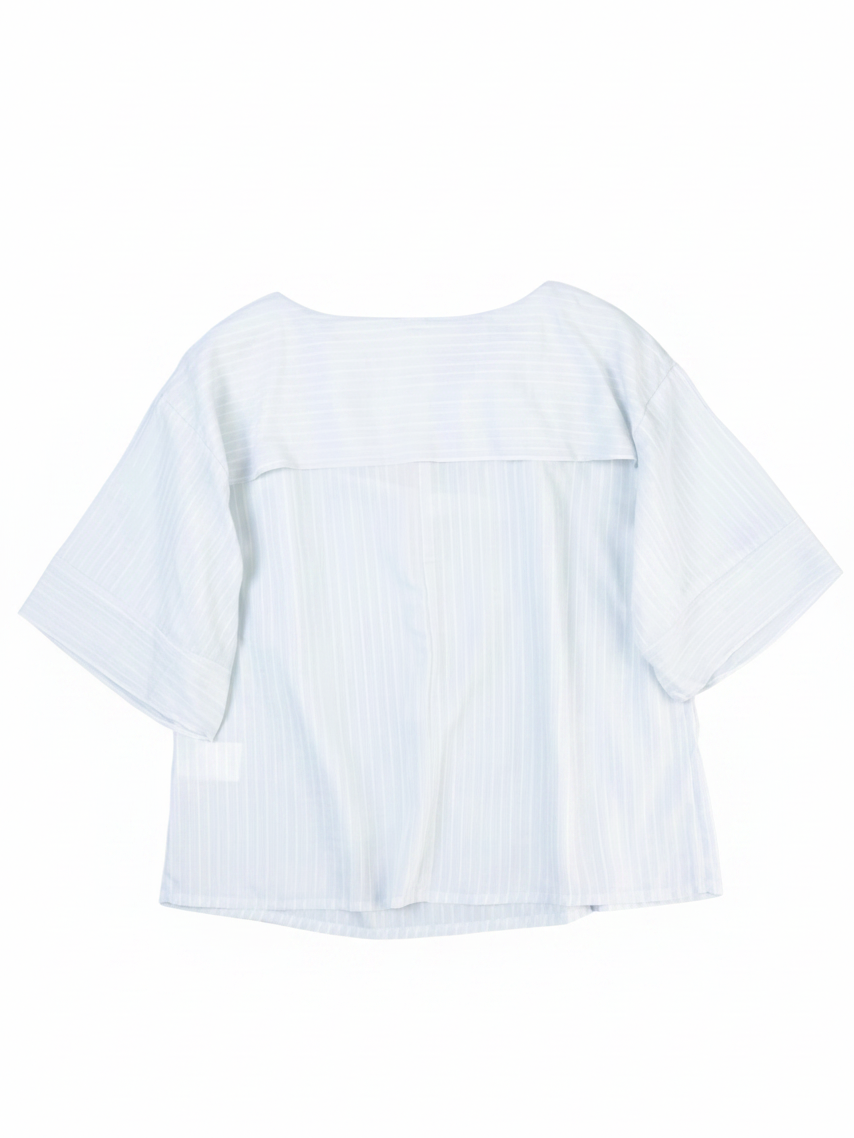 Samansa Mos2 Collared Stripe Blouse