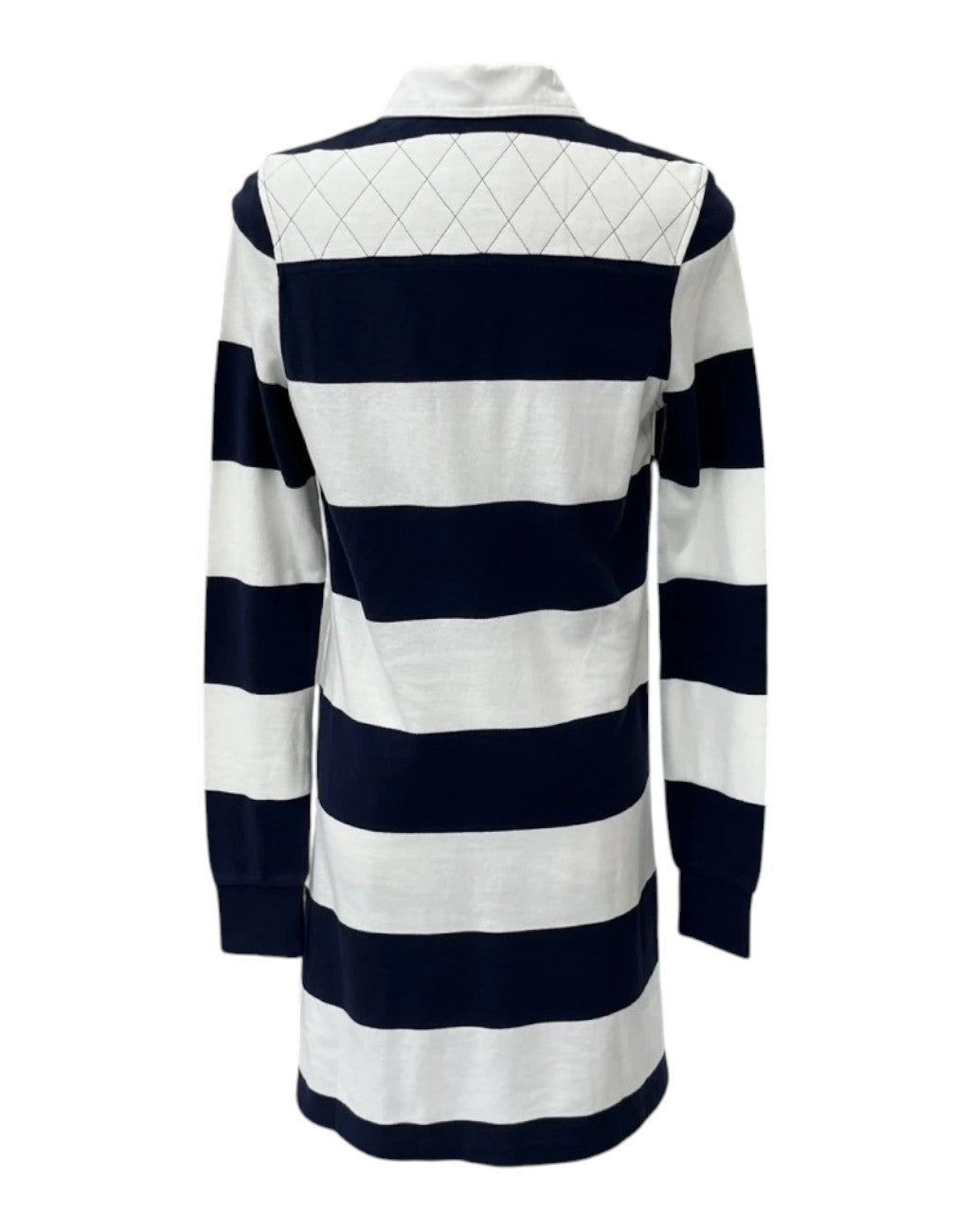 Regatta Club Black and White Collared Stripe Dress