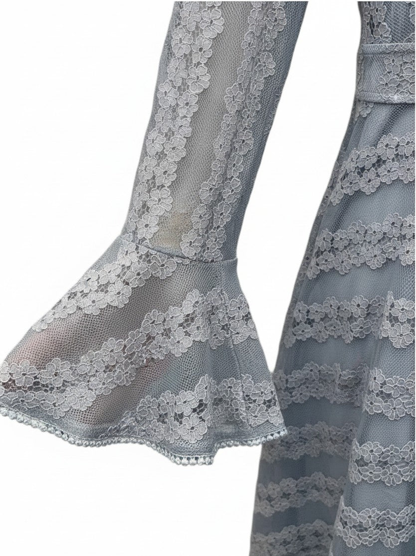Bell Sleeve Lace Dress