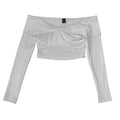 Shein Off-shouder Long Sleeve Top