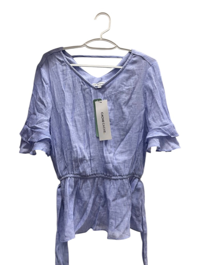 Cache Cache Ruffled Sleeve Top