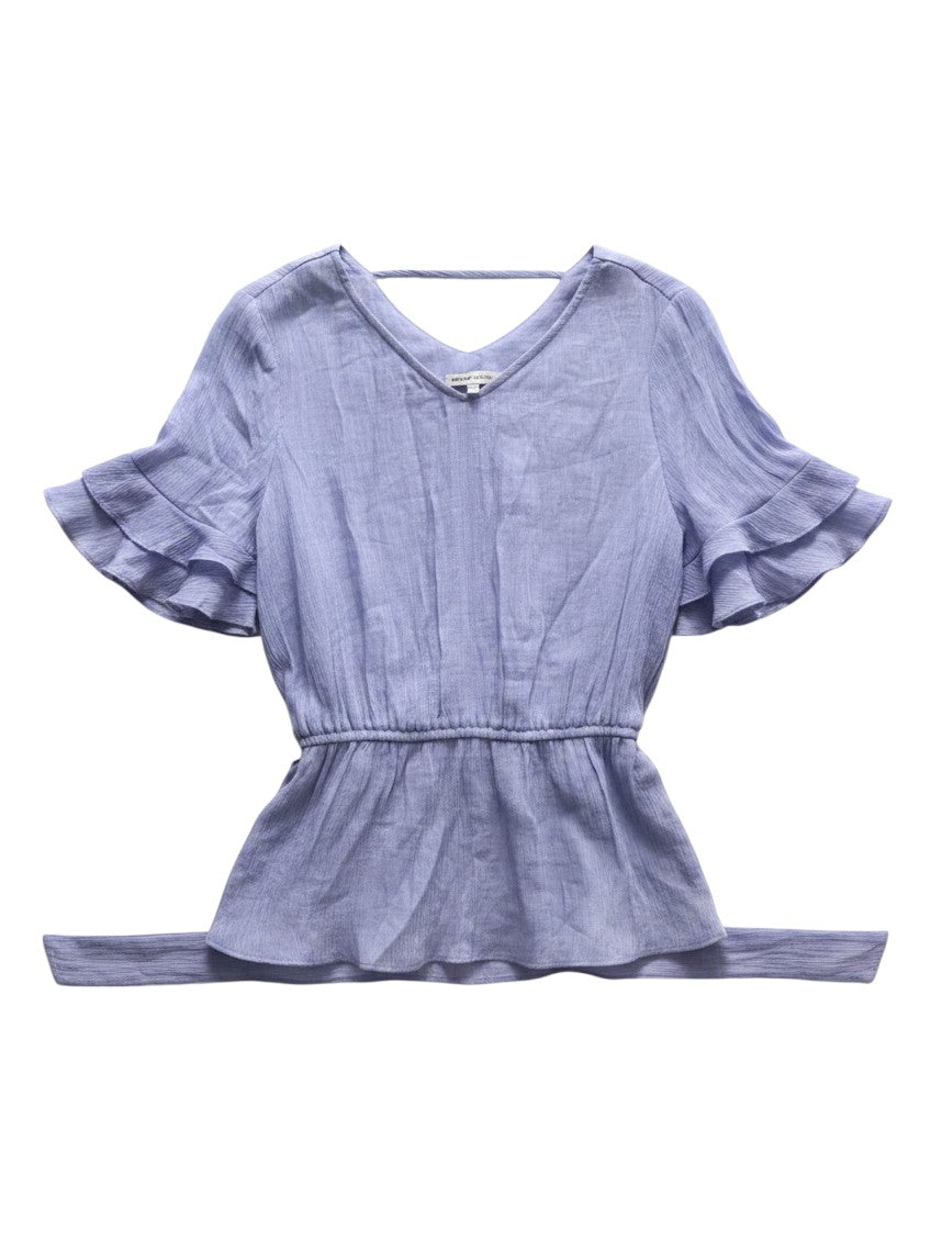 Cache Cache Ruffled Sleeve Top