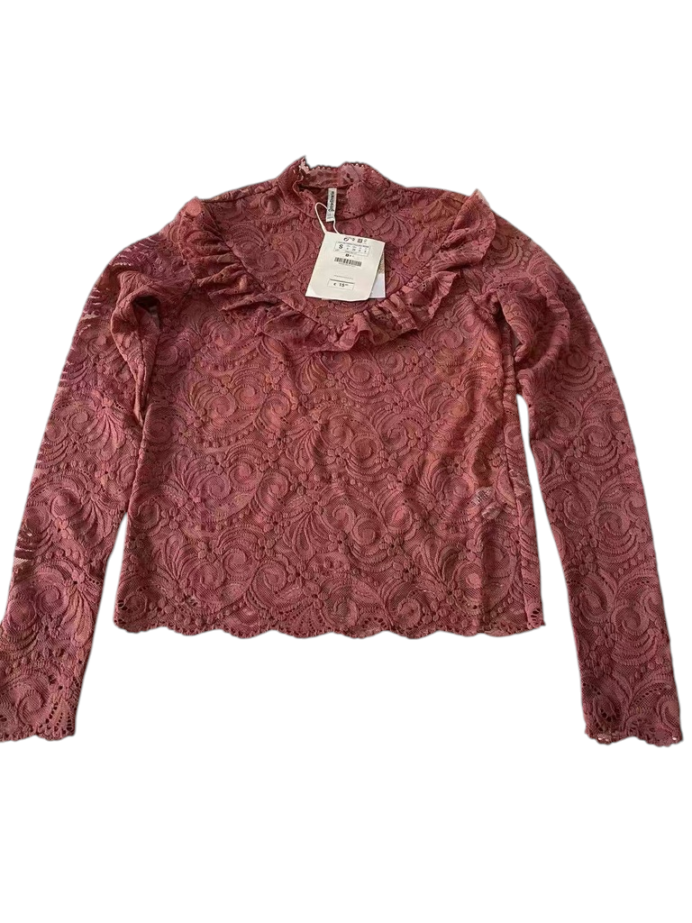 Stradivarious Ruffled Lace Top