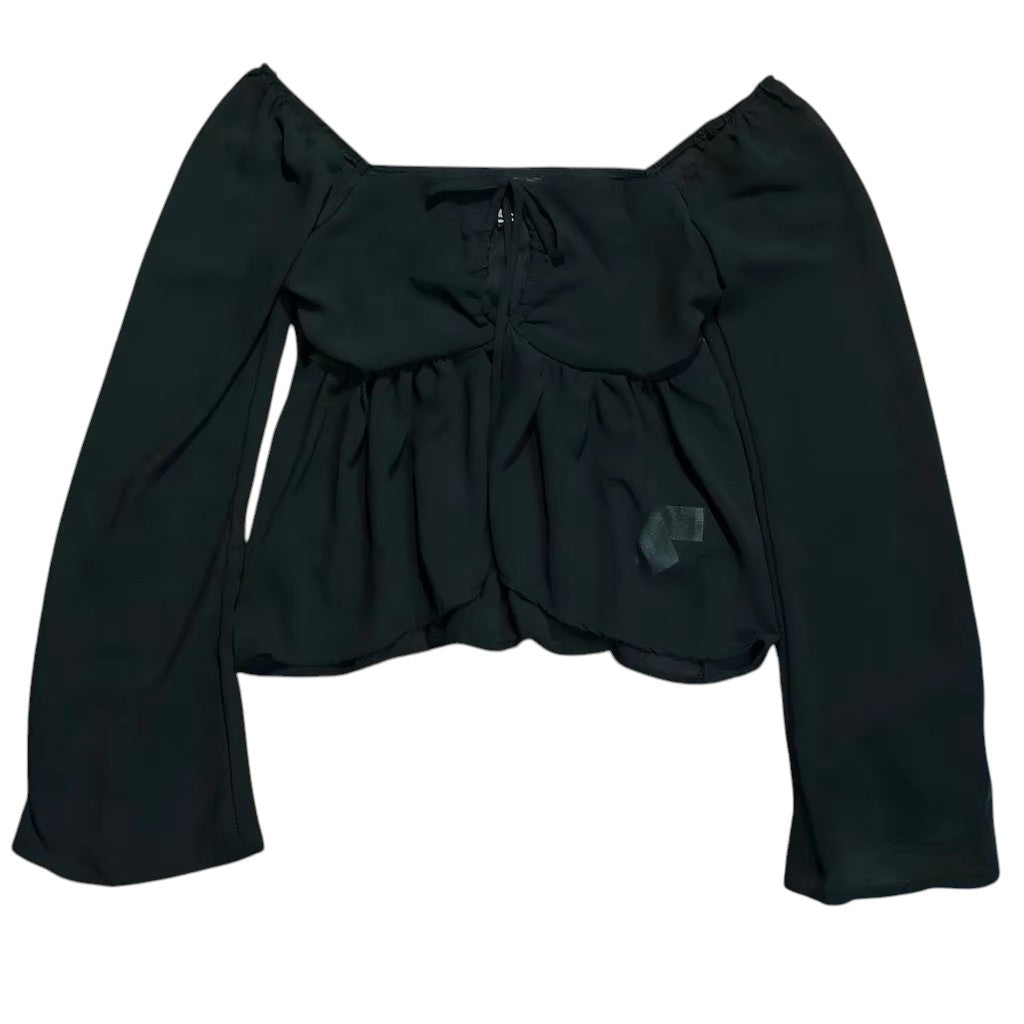 Forever 21 Tie-front Chiffon Blouse