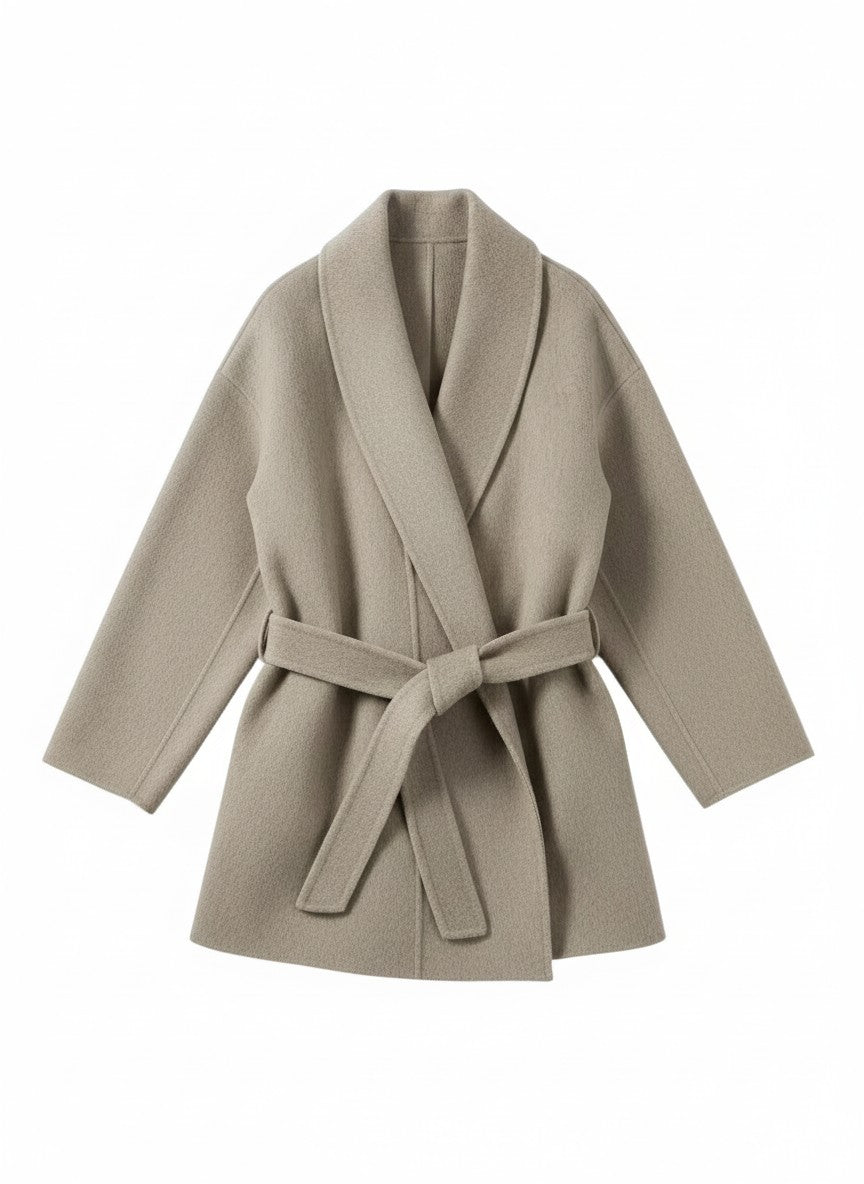 Khaki Woolen Coat