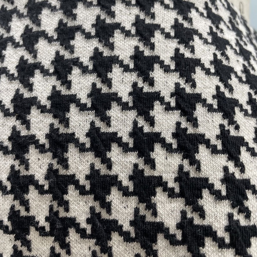 Mango Checkered Black & White Skirt