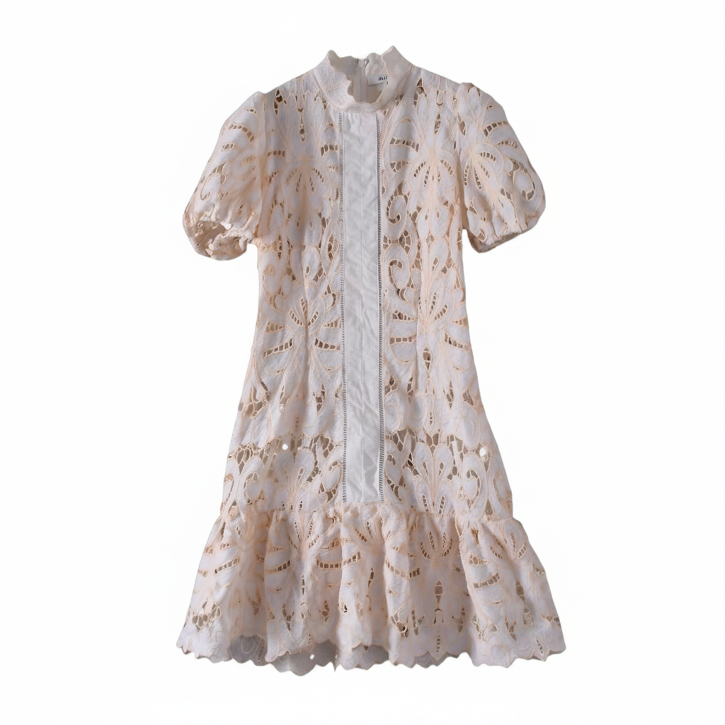 Puff Sleeve Lace Dress