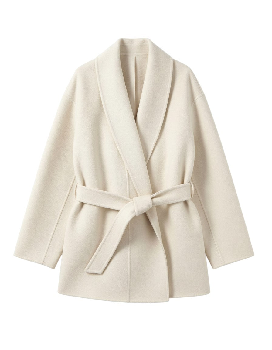 White Woolen Coat