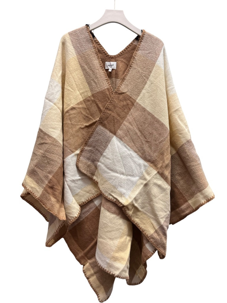 Seed Heritage Checkered Two-way Scarf / Scarf
