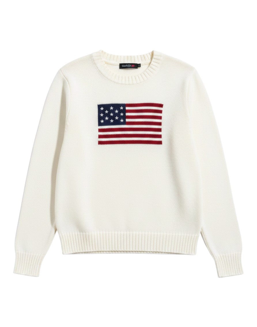 Shein USA Flag Sweater