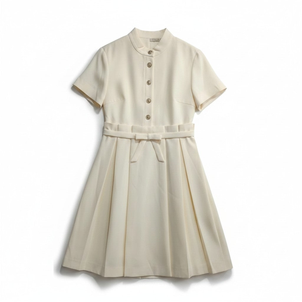 White Dress with Bow