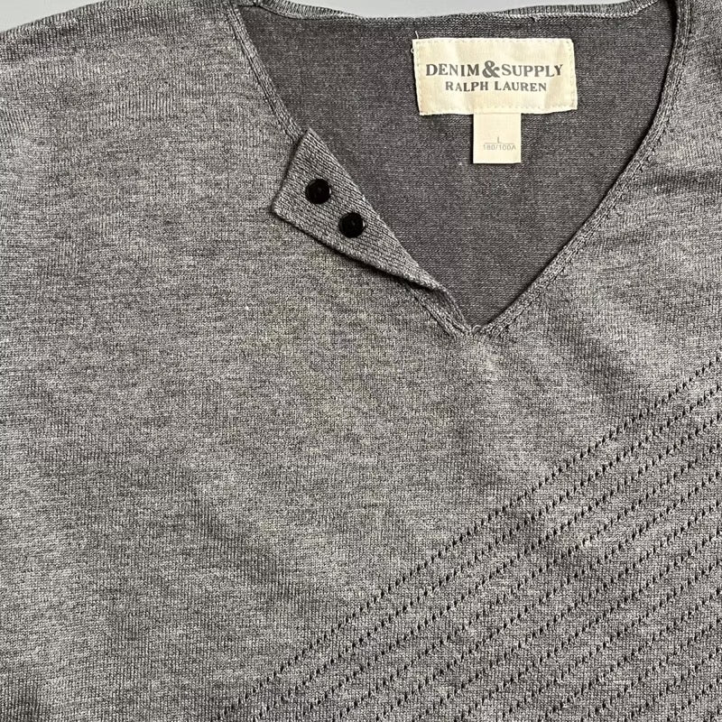 Denim & Supply Ralph Lauren Grey Long Sleeve T-shirt