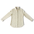 R&B Cream Wavy Pattern Long Sleeve Shirt