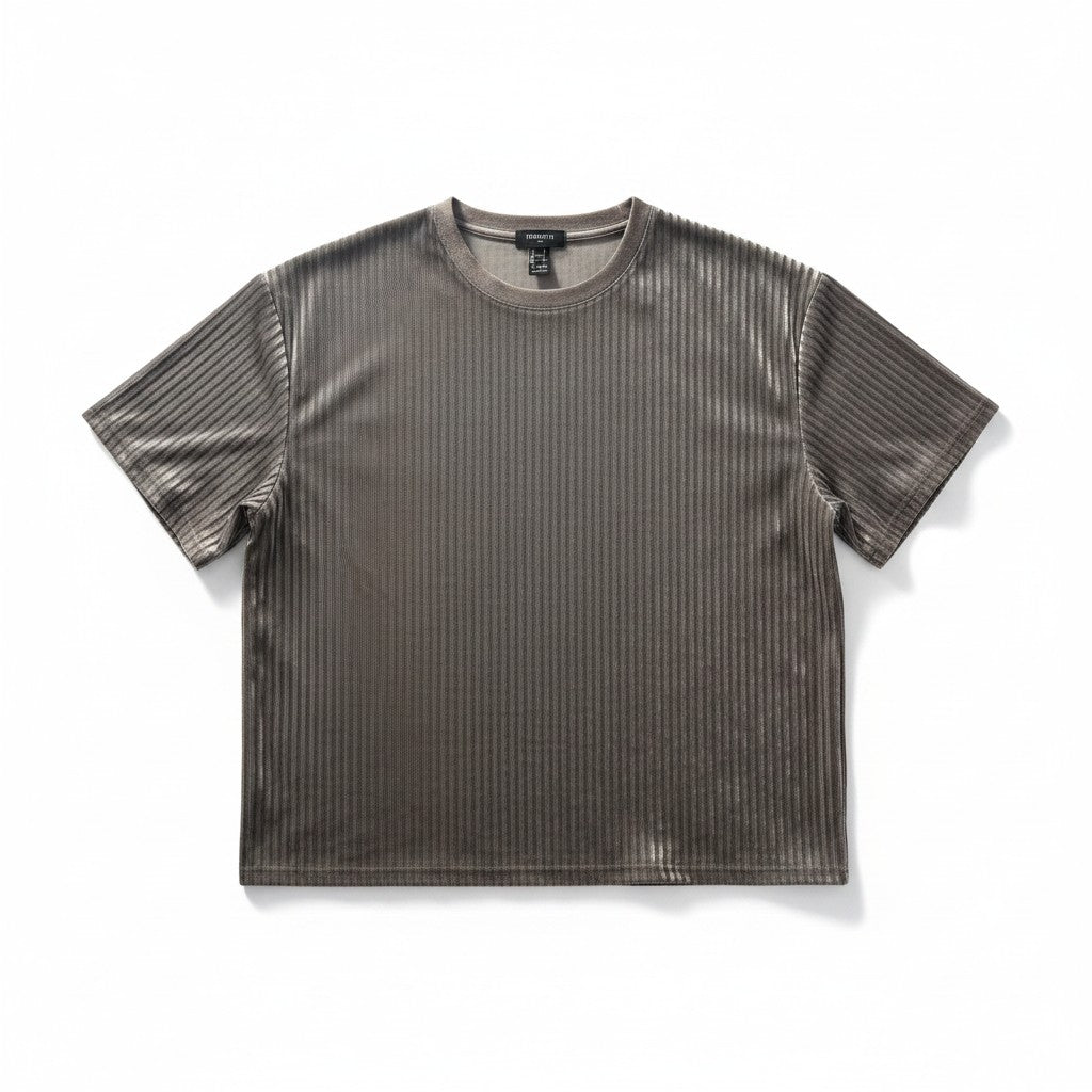 Forever 21 Dark Grey Velvet T-Shirt