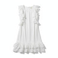 Sfera Chiffon Ruffled Sleeveless Dress