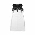 (Italy) Kocca Black & White Lace Sleeveless Dress