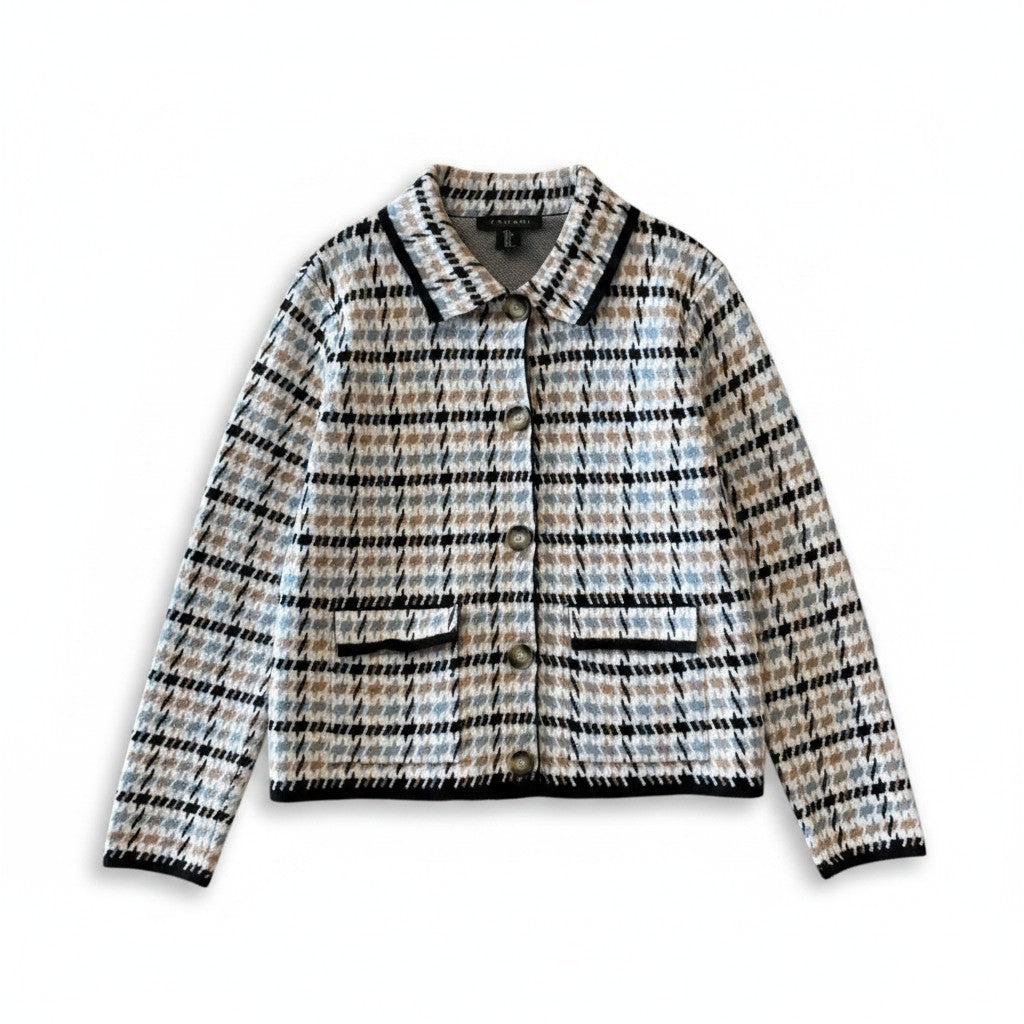 TAHARI Checkered Sweater
