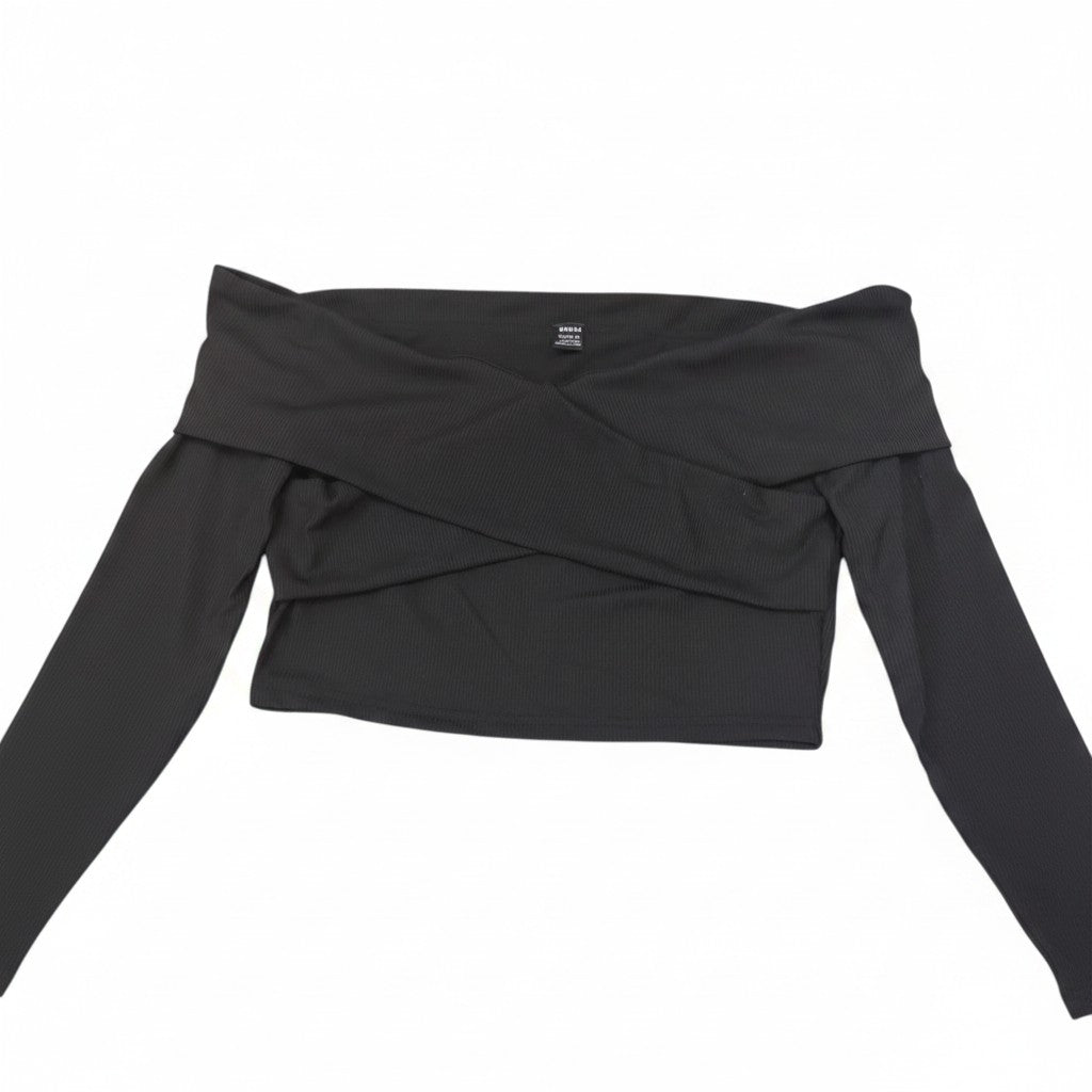 Shein Off-shouder Long Sleeve Top