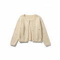 Saison de Papillon Beaded Cream Cardigan