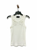 Les Copains White Sleeveless Blouse