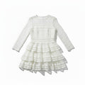 LINN AHLBORG × NA-KD Lace Crochet Ruffle Cake Dress