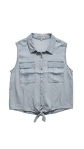Madison Hudson Denim Sleeveless Top
