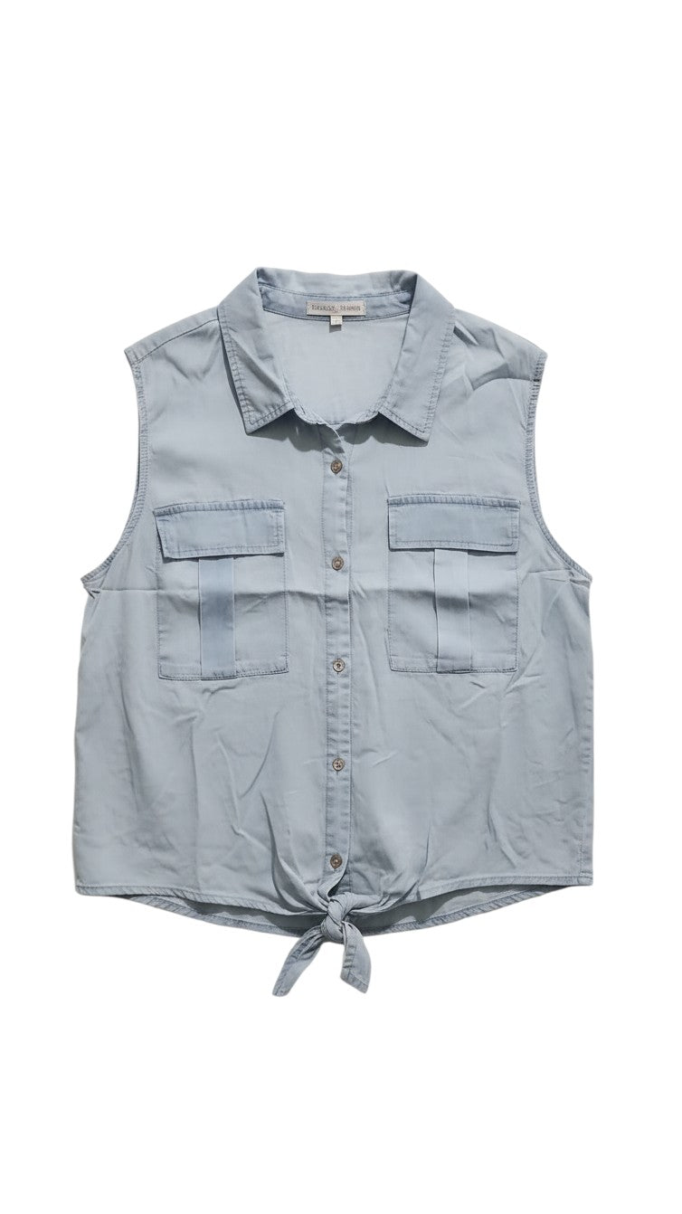 Madison Hudson Denim Sleeveless Top