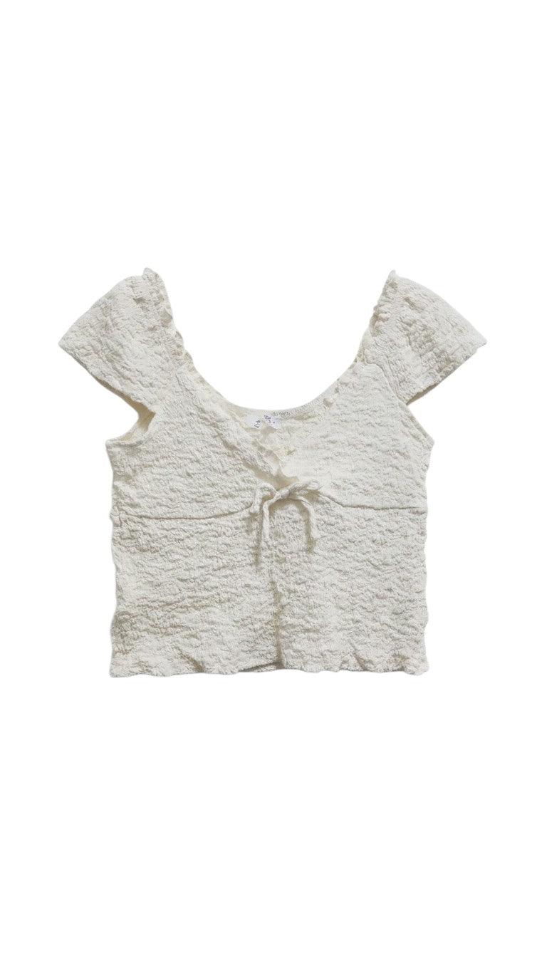 Tied V-neck Blouse